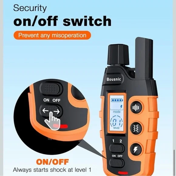 BOUSNIC | Dog Training Collar - Shock Collar with Remote - 3300ft Range - Picture 6 of 10